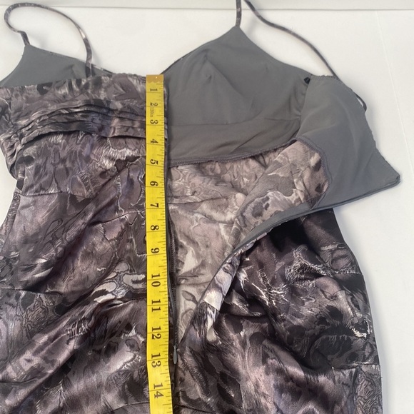 Metallic shimmery snake leopard print bodycon ruched fitted dress size XS - Picture 3 of 9